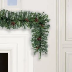 Vickerman Unlit Artificial Christmas Garland With Pine Cones (02668) -Roman Sales Store 026682md