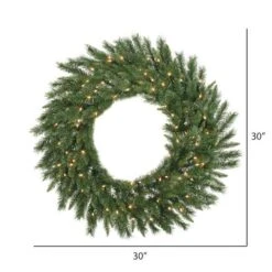 Vickerman Pre-Lit Artificial Christmas Wreath (05517) -Roman Sales Store 055172md