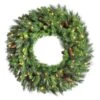 Vickerman Unlit Artificial Christmas Wreath With Pine Cones (06588)