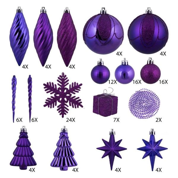Vickerman Christmas Tree Ornament Set (212257) 2 Vickerman Christmas Tree Ornament Set (212257) - Image 2