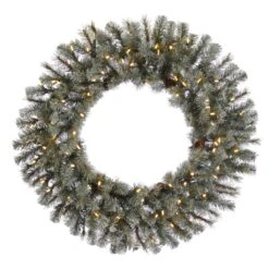 Vickerman Pre-Lit Christmas Wreath With Pine Cones (21657)