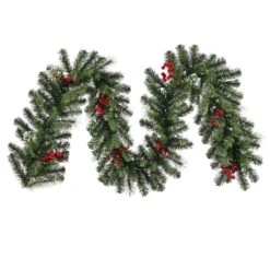 Vickerman Artificial Unlit Christmas Garland With Berries (22401)