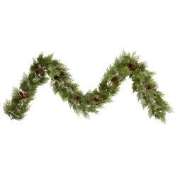 Vickerman Unlit Artificial Christmas Garland With Pine Cones (23297)
