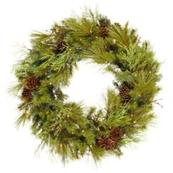 Vickerman Pre-Lit Artificial Christmas Wreath (23408)