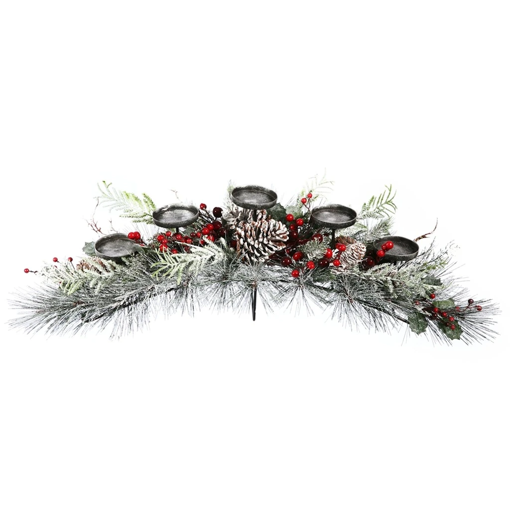 Vickerman Christmas Candle Holder For 3" Candle (24608) 1 Vickerman Christmas Candle Holder For 3" Candle (24608)