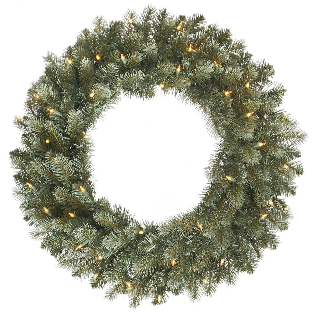 Vickerman Pre-Lit Artificial Christmas Wreath (456224) 1 Vickerman Pre-Lit Artificial Christmas Wreath (456224)