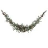 Vickerman Pre-Lit Artificial Christmas Swag Garland With Frosted Pine Cones And Red Berries (27674)