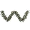 Vickerman Unlit Artificial Christmas Garland With Red Berries And Frosted Pine Cones (27675)