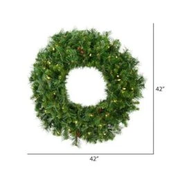 Vickerman Pre-Lit Artificial Christmas Wreath (306734) -Roman Sales Store 3067342md