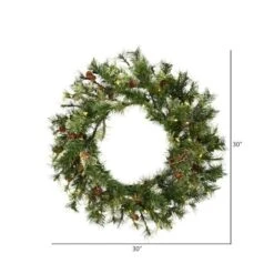 Vickerman Pre-Lit Artificial Christmas Wreath (309843) -Roman Sales Store 3098432md