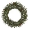 Vickerman Unlit Artificial Christmas Wreath With Berries And Pine Cones (32448)