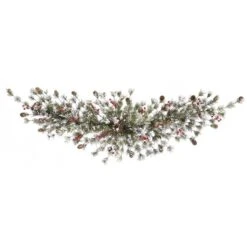 Vickerman Unlit Artificial Christmas Swag With Berries (33349)