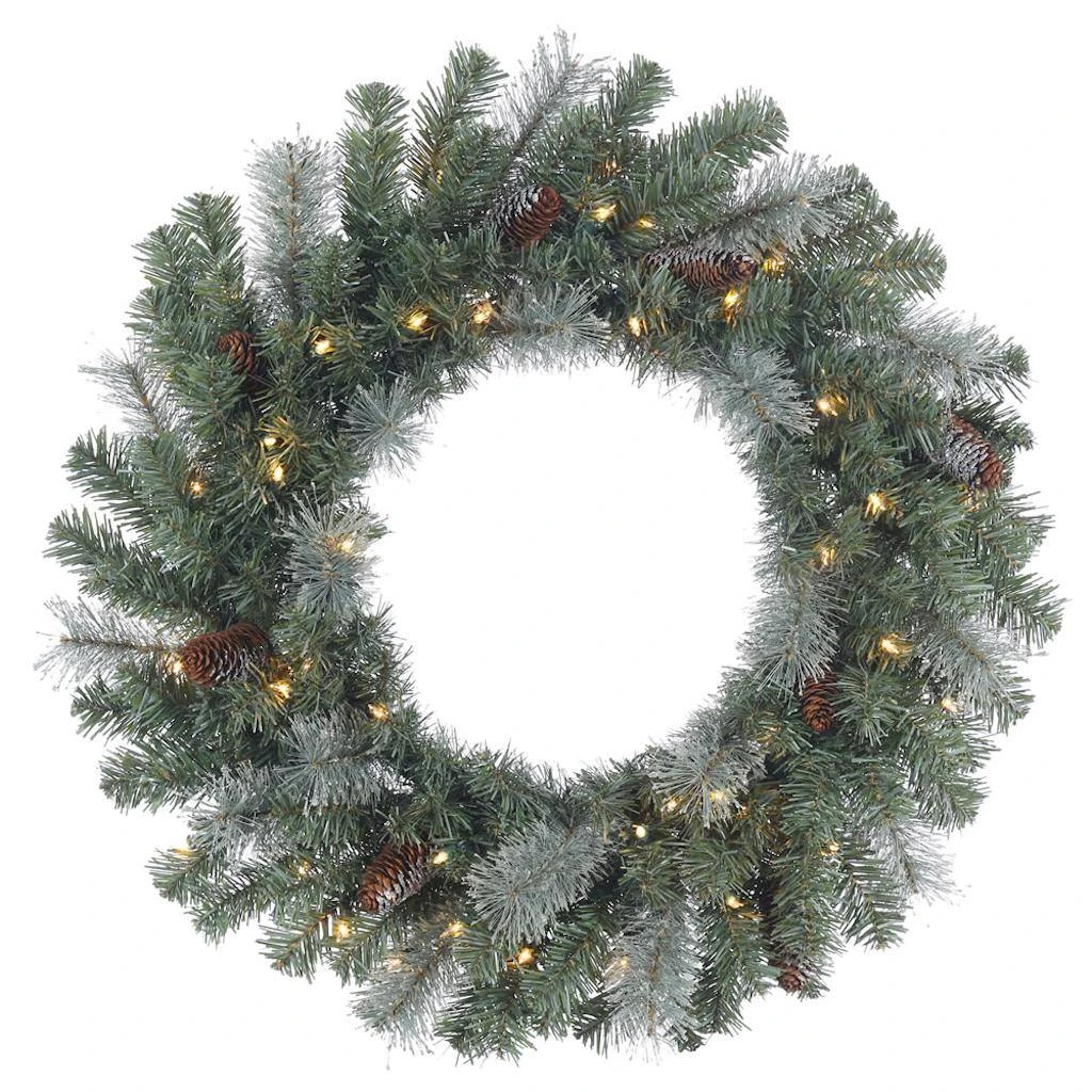 Vickerman Pre-Lit Artificial Christmas Wreath (370186) 1 Vickerman Pre-Lit Artificial Christmas Wreath (370186)