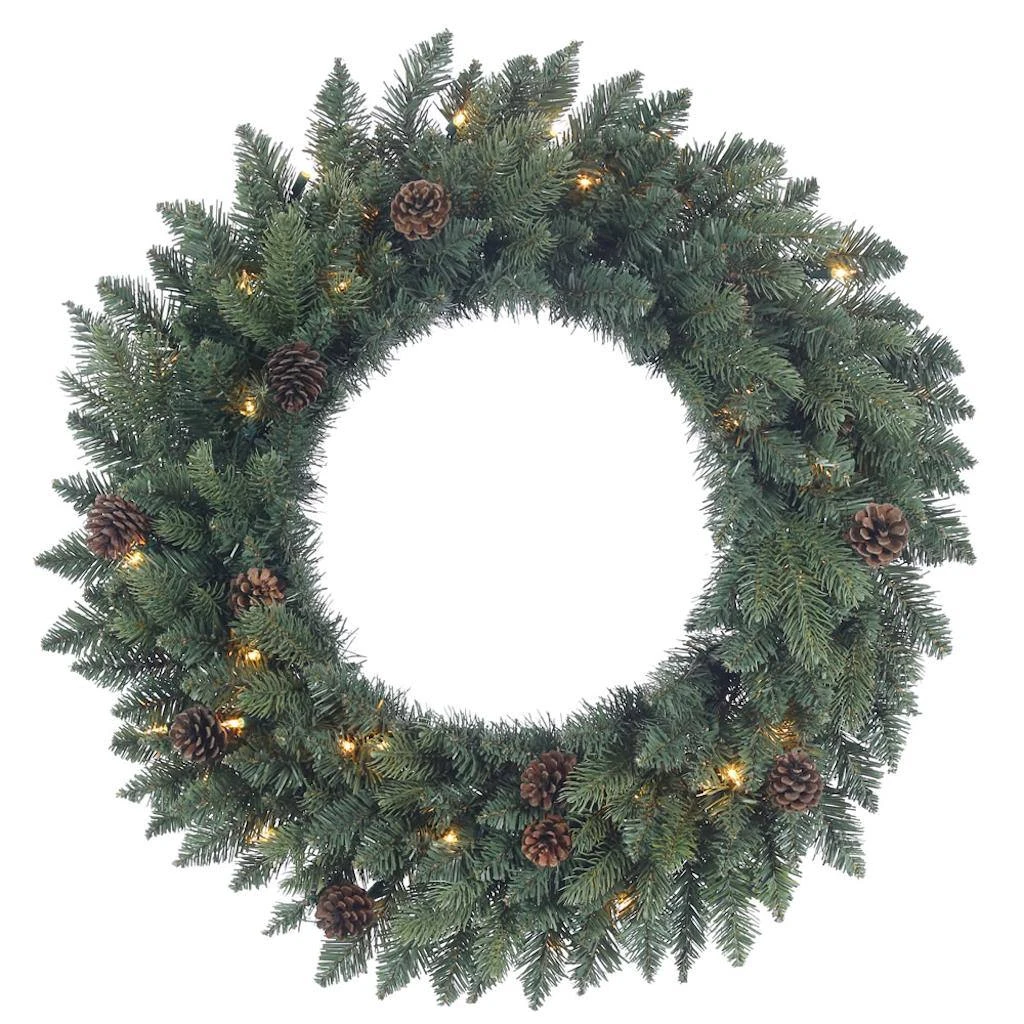 Vickerman Pre-Lit Artificial Christmas Wreath (370339) 1 Vickerman Pre-Lit Artificial Christmas Wreath (370339)