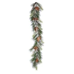 Vickerman Unlit Artificial Christmas Garland With Pine Cones (372197)