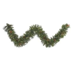 Vickerman Pre-Lit Artificial Christmas Garland With Pine Cones (373552)