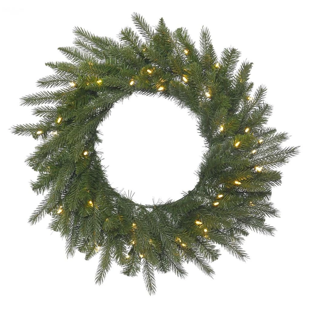Vickerman Pre-Lit Artificial Christmas Wreath (382325) 1 Vickerman Pre-Lit Artificial Christmas Wreath (382325)