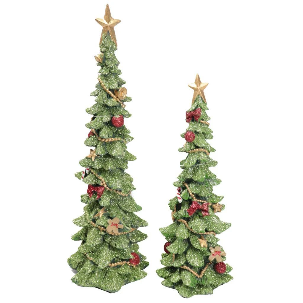 RAZ Imports Christmas Tree (Set Of 2) (52489) 1 RAZ Imports Christmas Tree (Set Of 2) (52489)