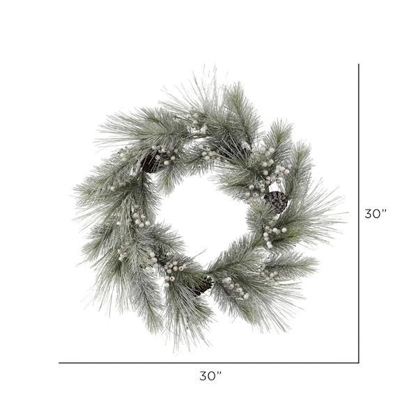 Vickerman Unlit Artificial Christmas Wreath (561294) 3 Vickerman Unlit Artificial Christmas Wreath (561294) - Image 3