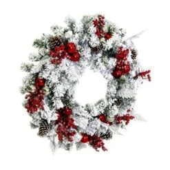 Vickerman Unlit Artificial Christmas Wreath (675687) -Roman Sales Store 675687frontmd