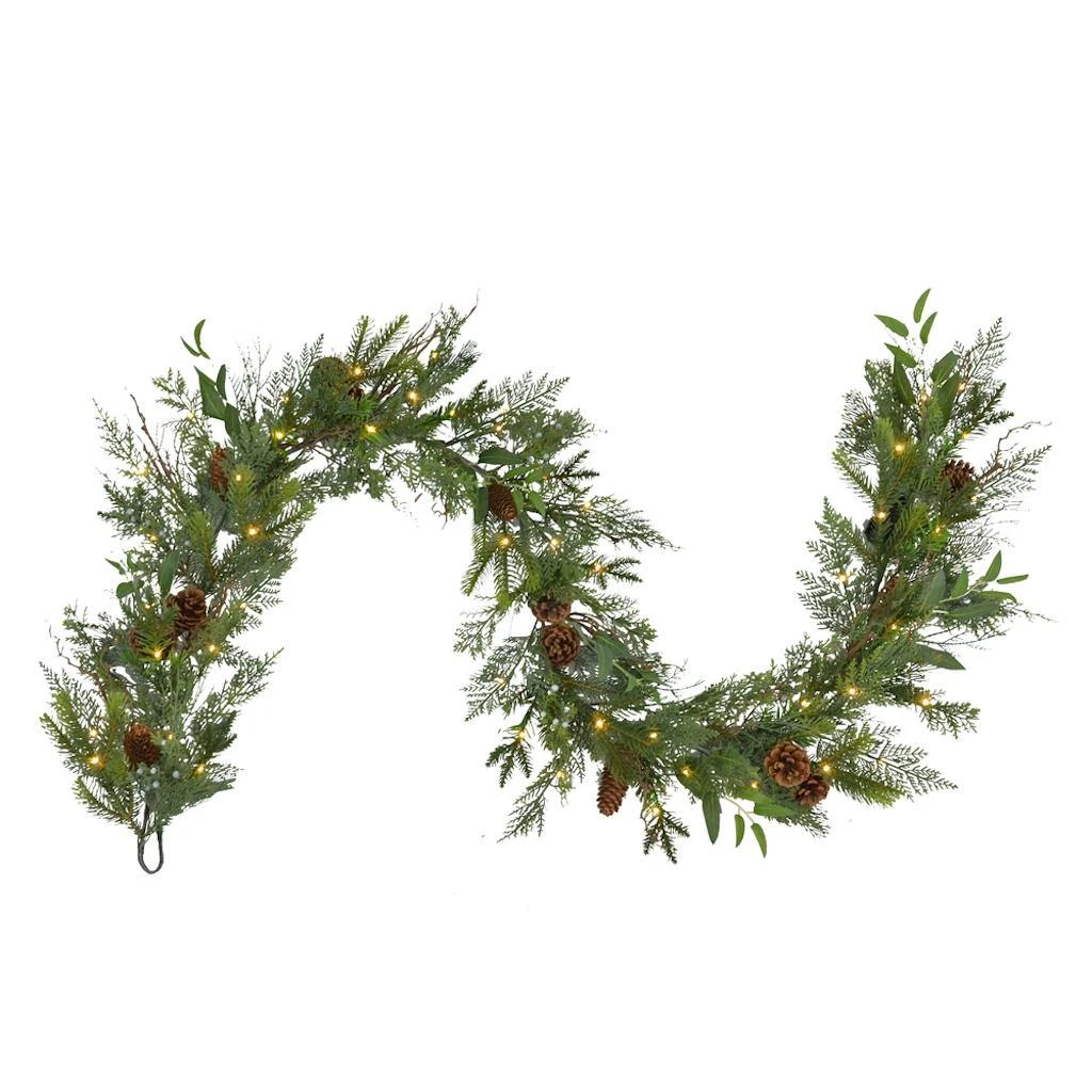 Vickerman Pre-Lit Artificial Christmas Garland (675885) 1 Vickerman Pre-Lit Artificial Christmas Garland (675885)