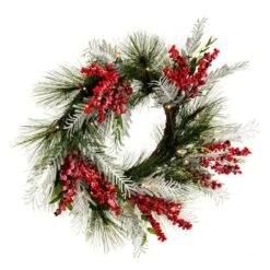 Vickerman Pre-Lit Artificial Christmas Wreath (676493) -Roman Sales Store 676493frontmd