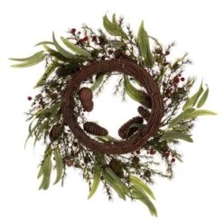 Vickerman Artificial Unlit Christmas Wreath (712542) -Roman Sales Store 712542backmd