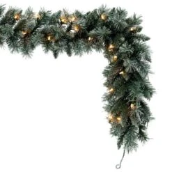 Vickerman Pre-Lit Artificial Christmas Garland With Red Berries (713303) -Roman Sales Store 713303cornermd