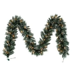 Vickerman Pre-Lit Artificial Christmas Garland With Red Berries (713303)