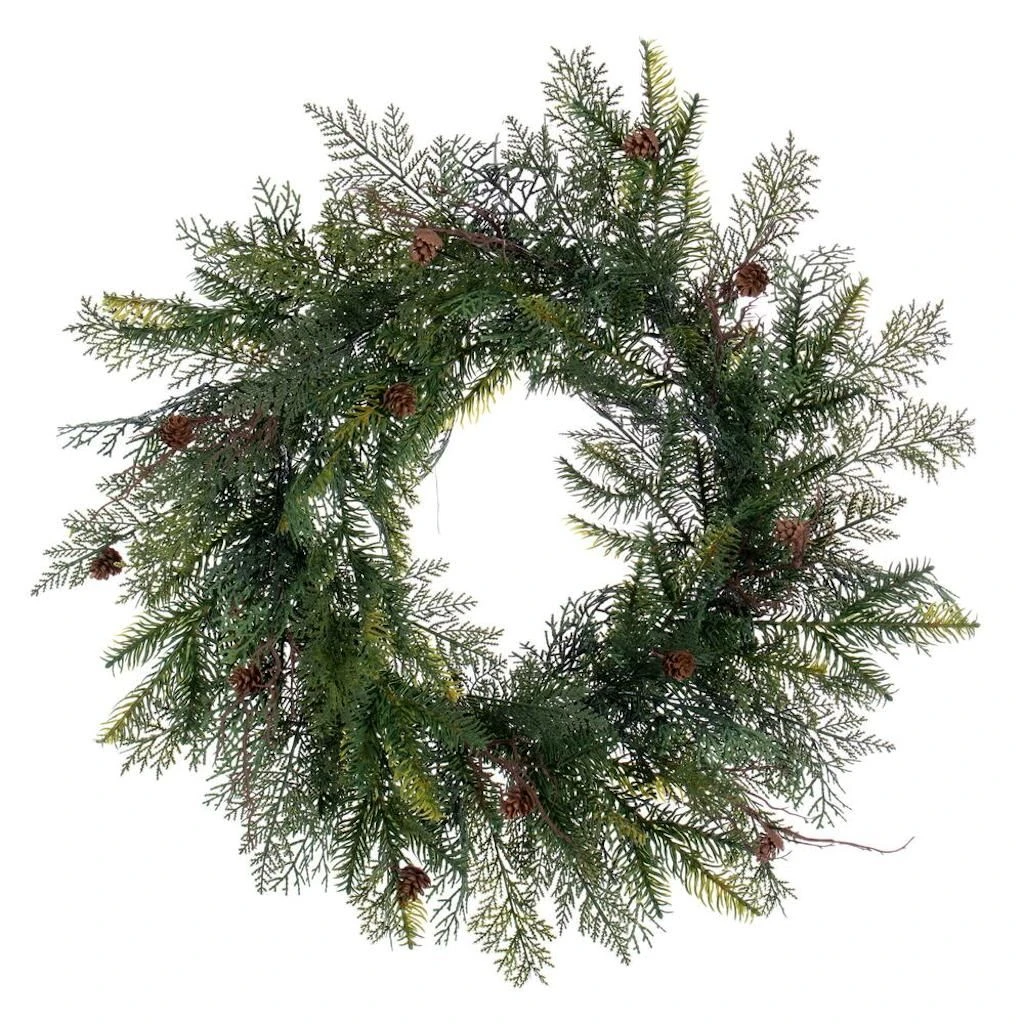 Vickerman Unlit Artificial Christmas Wreath (726211) 1 Vickerman Unlit Artificial Christmas Wreath (726211)