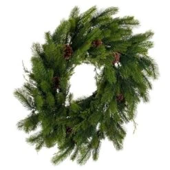 Vickerman Unlit Artificial Christmas Wreath (743195) -Roman Sales Store 743195anglemd